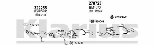 Klarius 060391E Exhaust system 060391E