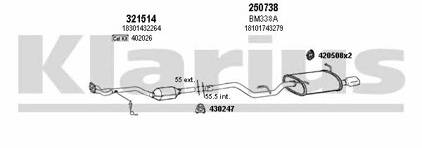 Klarius 060415E Exhaust system 060415E