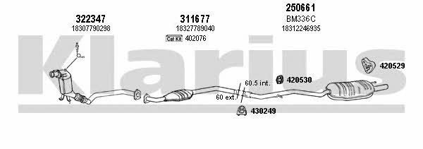 Klarius 060423E Exhaust system 060423E