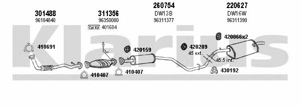 Klarius 310013E Exhaust system 310013E