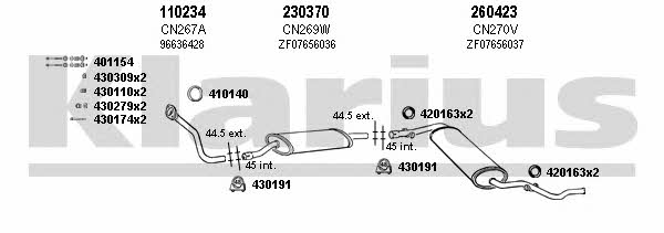  180214E Exhaust system 180214E