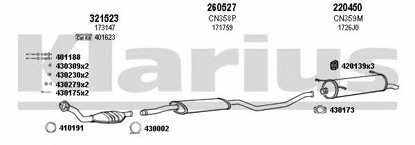  180339E Exhaust system 180339E