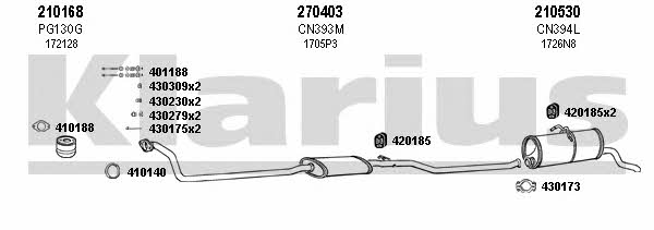 Klarius 180401E Exhaust system 180401E