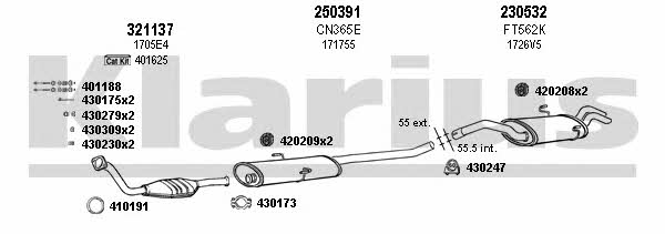  180409E Exhaust system 180409E