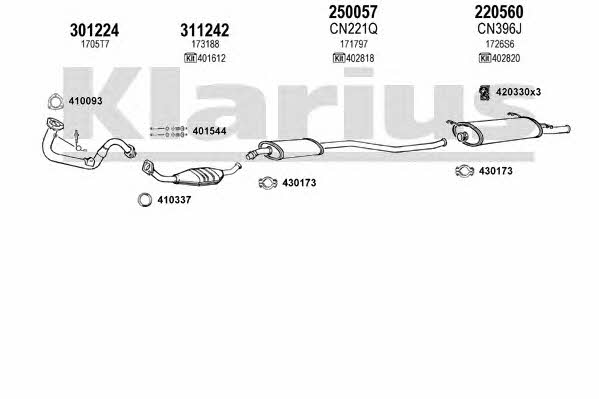 Klarius 180423E Exhaust system 180423E