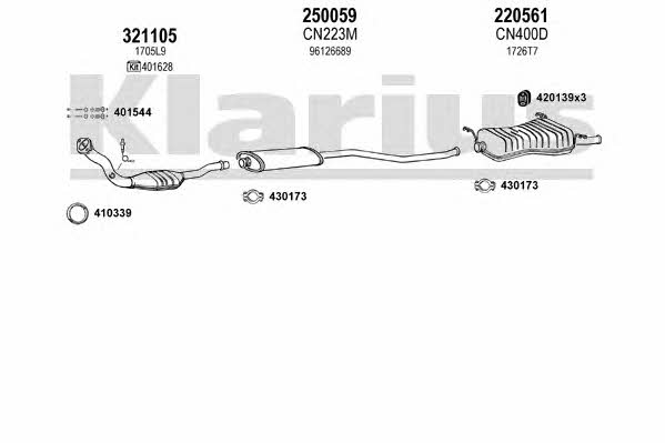 Klarius 180428E Exhaust system 180428E