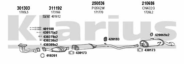 Klarius 180452E Exhaust system 180452E