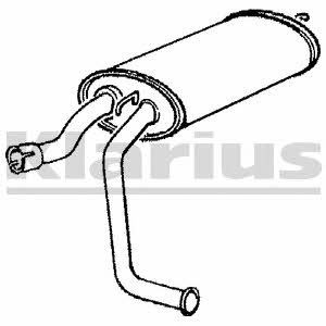 Klarius 230081 End Silencer 230081