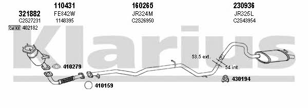 Klarius 080211E Exhaust system 080211E