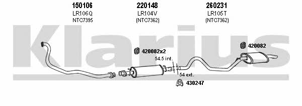 Klarius 090123E Exhaust system 090123E