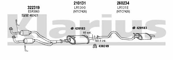 Klarius 090127E Exhaust system 090127E