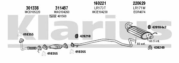  090166E Exhaust system 090166E