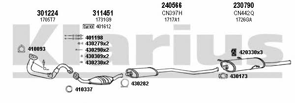  180488E Exhaust system 180488E