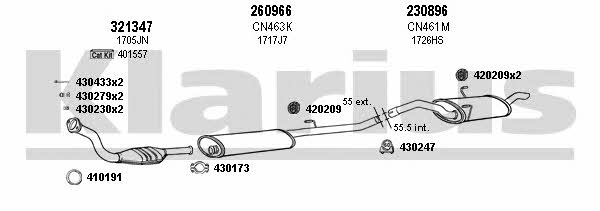  180537E Exhaust system 180537E