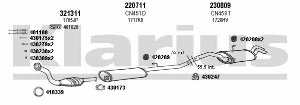  180547E Exhaust system 180547E