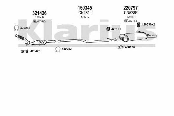 Klarius 180548E Exhaust system 180548E