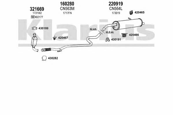  180633E Exhaust system 180633E