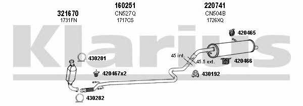 Klarius 180638E Exhaust system 180638E