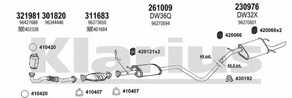  310039E Exhaust system 310039E