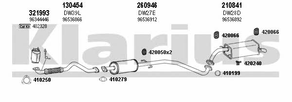 Klarius 310049E Exhaust system 310049E