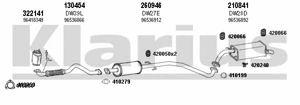 Klarius 310050E Exhaust system 310050E
