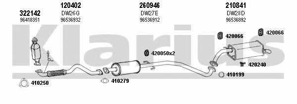 Klarius 310051E Exhaust system 310051E