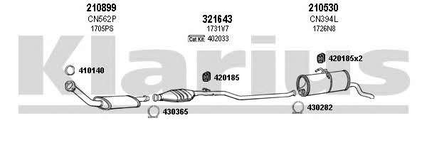 Klarius 180639E Exhaust system 180639E