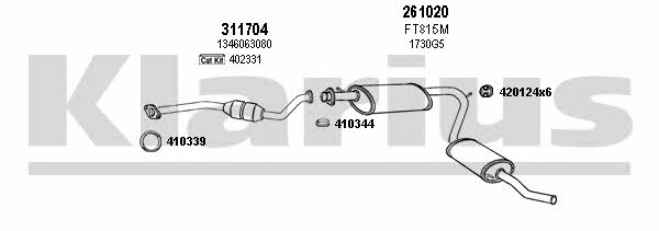 Klarius 180648E Exhaust system 180648E