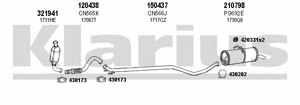 Klarius 180654E Exhaust system 180654E