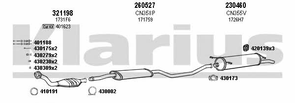 Klarius 180657E Exhaust system 180657E