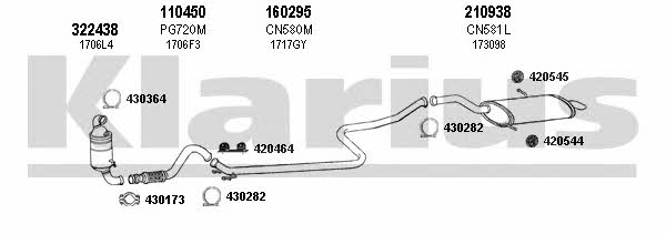 Klarius 180750E Exhaust system 180750E