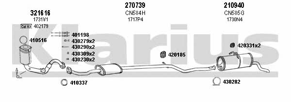 Klarius 180767E Exhaust system 180767E