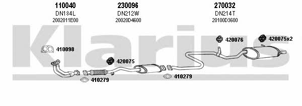  270150E Exhaust system 270150E