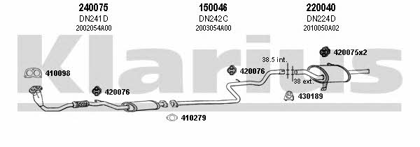  270165E Exhaust system 270165E