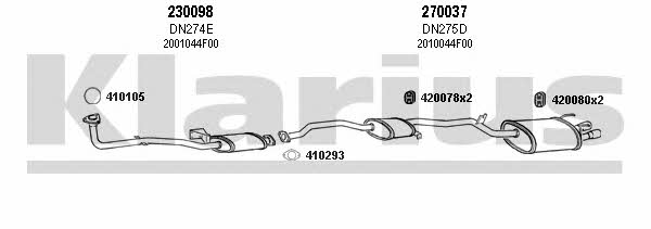  270190E Exhaust system 270190E