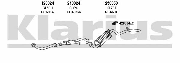 Klarius 210044E Exhaust system 210044E