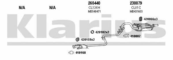  210091E Exhaust system 210091E