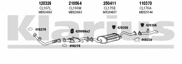 Klarius 210134E Exhaust system 210134E