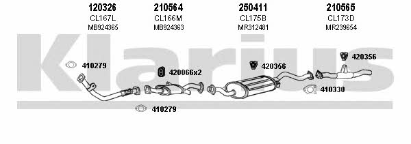 Klarius 210135E Exhaust system 210135E