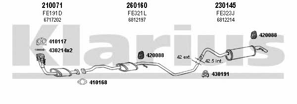  361359E Exhaust system 361359E