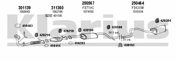  361401E Exhaust system 361401E