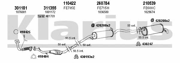  361441E Exhaust system 361441E