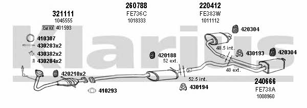  361449E Exhaust system 361449E