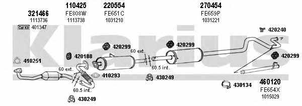  361512E Exhaust system 361512E