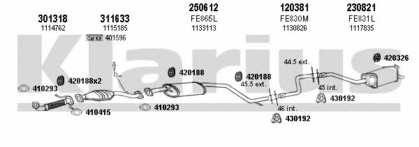  361544E Exhaust system 361544E