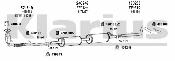  361627E Exhaust system 361627E