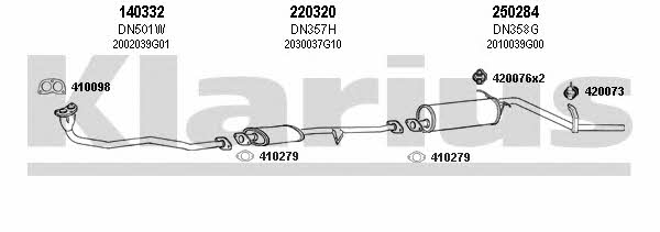  270256E Exhaust system 270256E