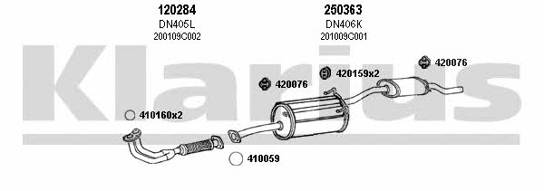 Klarius 270290E Exhaust system 270290E