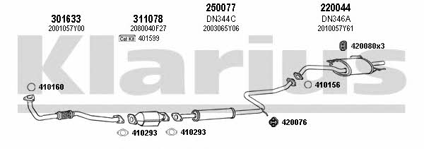 Klarius 270297E Exhaust system 270297E