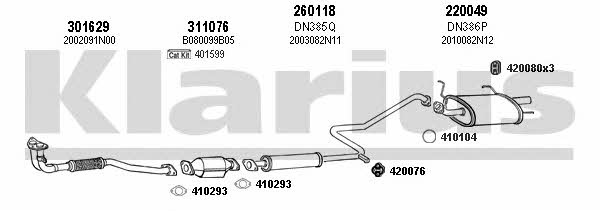 Klarius 270337E Exhaust system 270337E